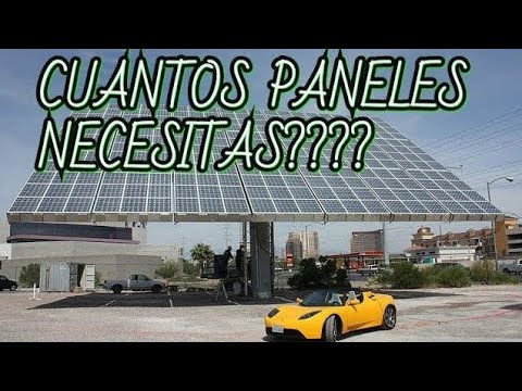 Cuantas placas solares para cargar un coche electrico