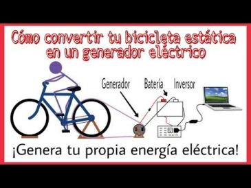 Como hacer bicicleta que genera electricidad