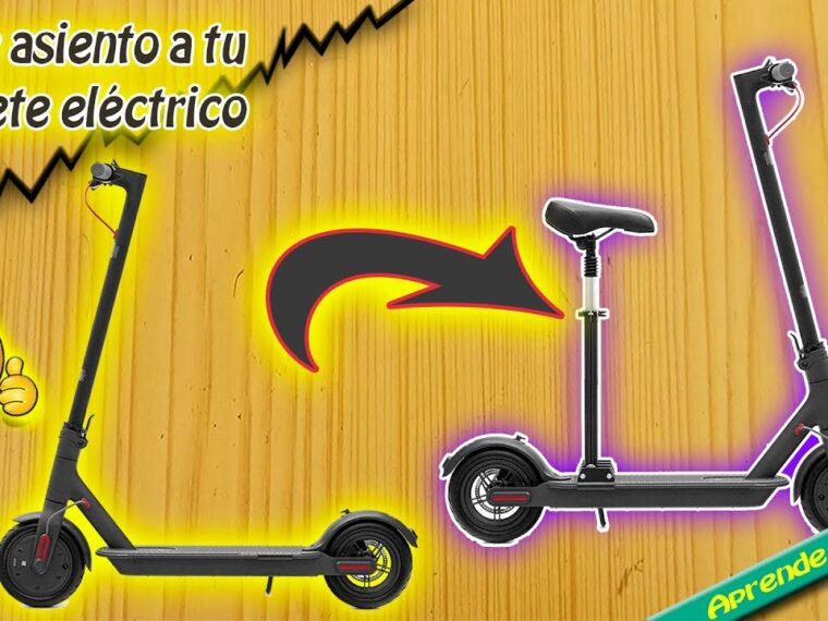 Como poner asiento a patinete electrico