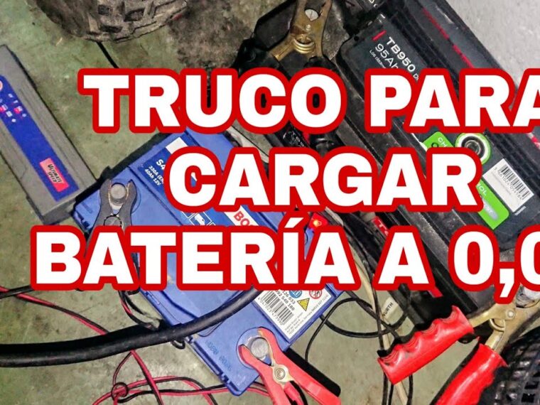 Bateria descargada de coche como recargar con un cargador electrico