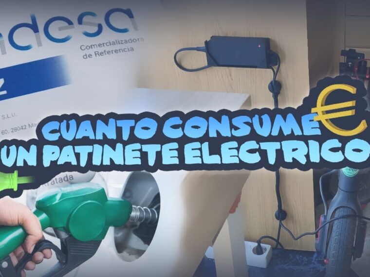 Cuanta luz gasta el cargar un patinete electrico