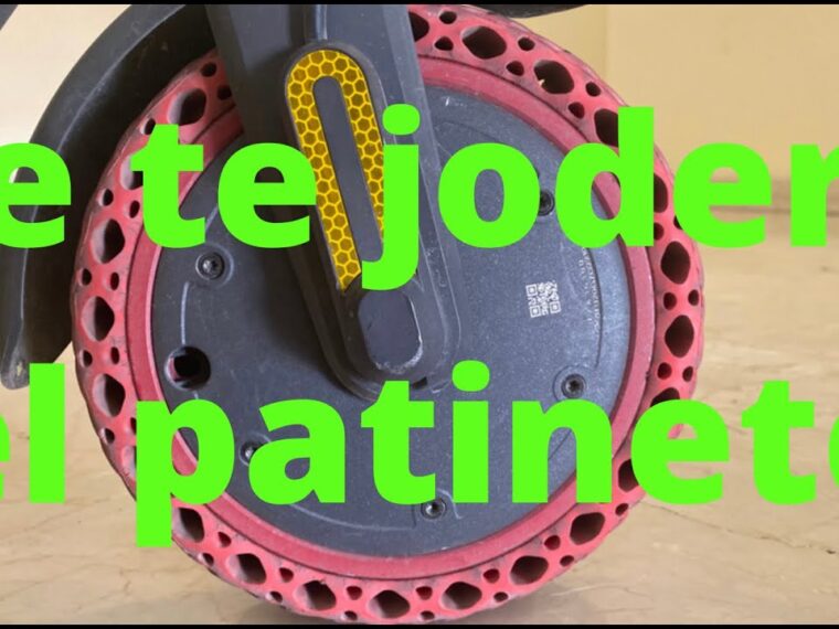 Como montar la rueda del patinete electrico