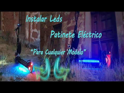 Como instalar tira de led en patinete electrico